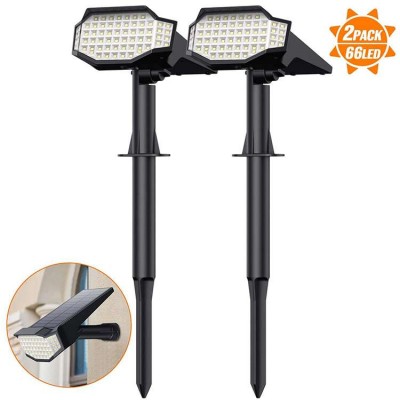 IP65 Waterproof LED Landscape Light Adjustable Outdoor Solar Powered Spotlight For Garden